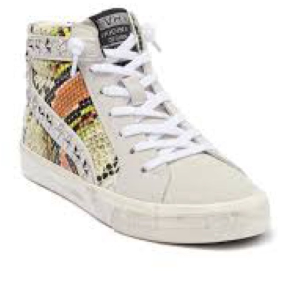 VINTAGE HAVANA Scarlett Snakeskin High-Top Sneakers